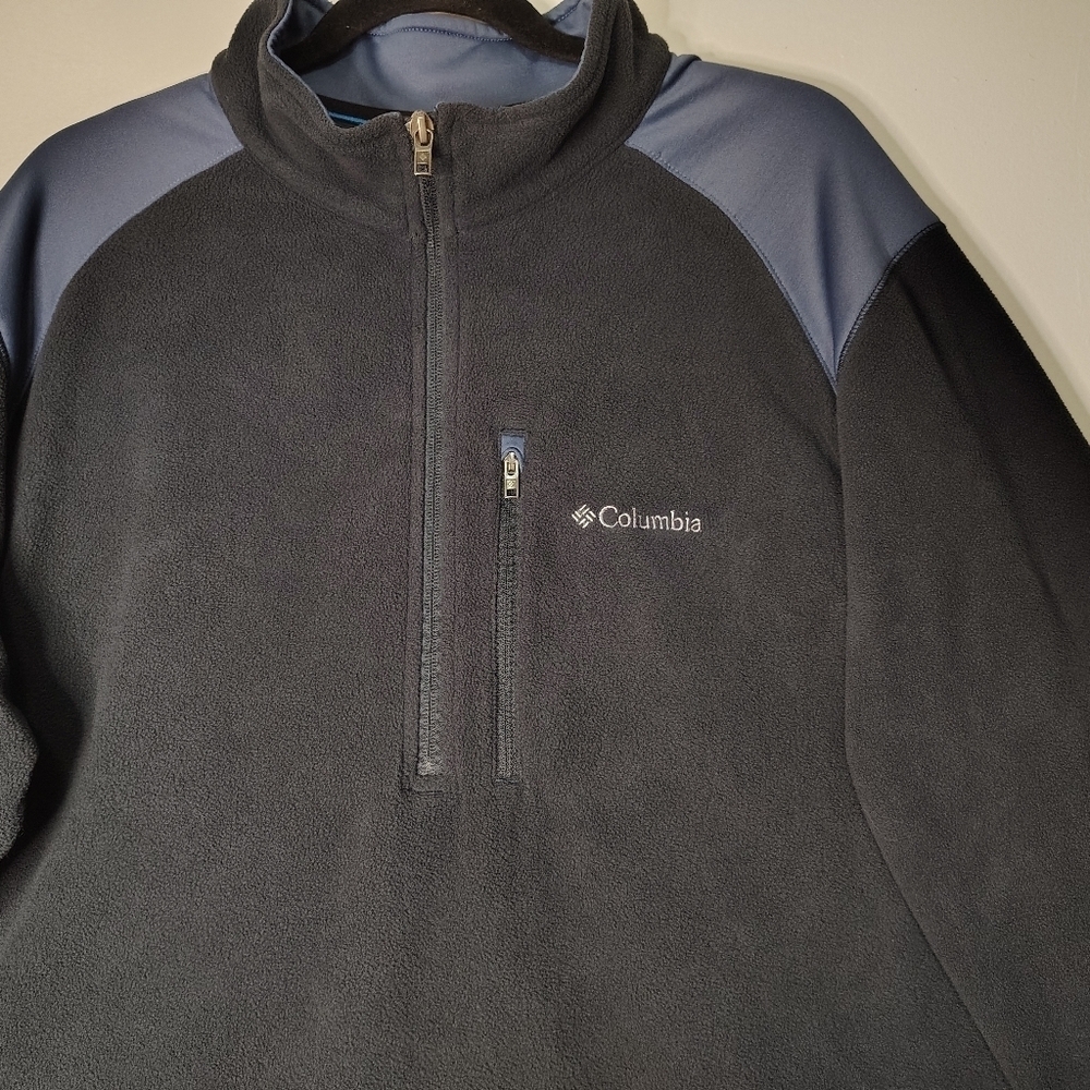 Columbia Men's Fleece ½ Zip Pocket Winter Sweater, XL, grey. - Picture 5 of 16